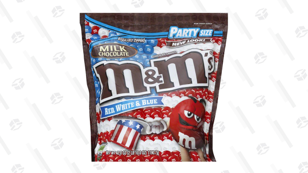 M&M’s Red, White, & Blue Party Size Bag | $10 | Amazon | Clip 15% Coupon on page